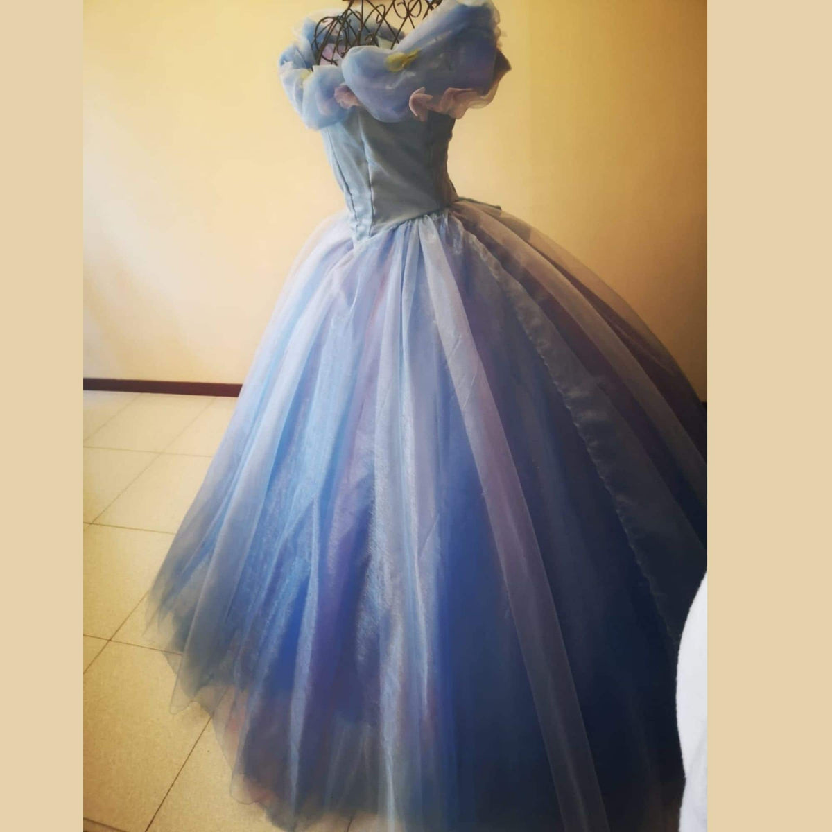 Silver Blue Fairytale Movie Gown – Full Skirt Costume – DressCon product image 7