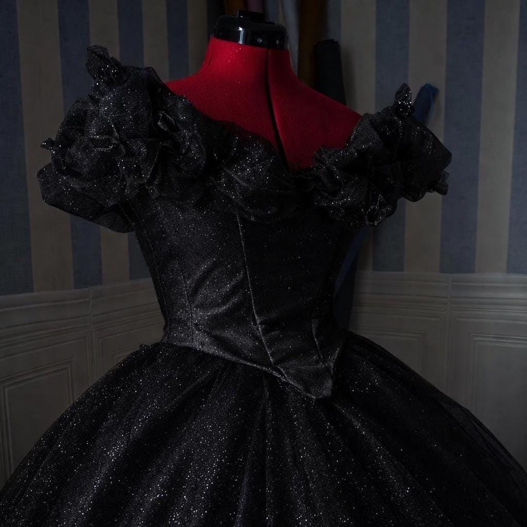 Princess Ball Gown – Glitter Tulle and Boned Corset