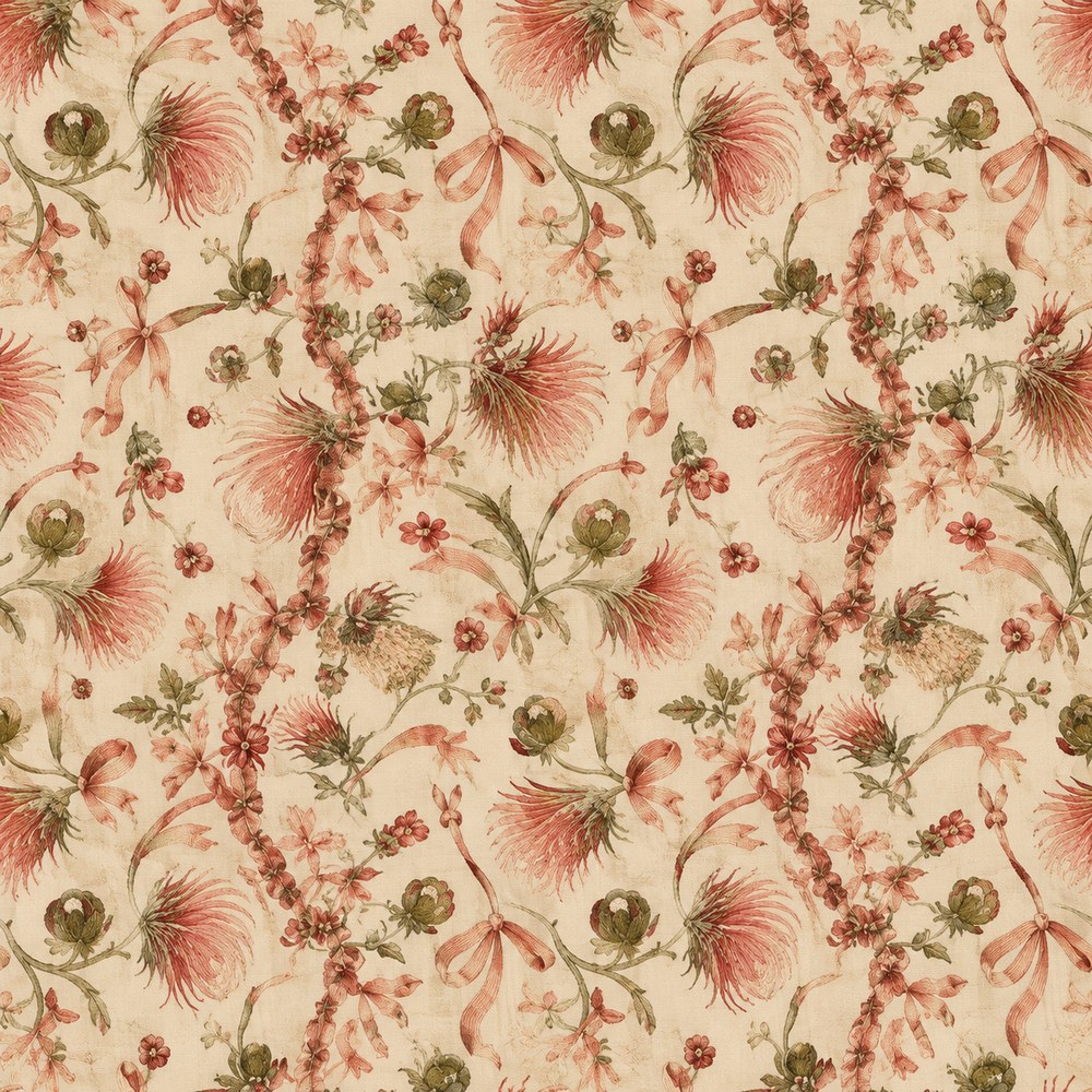 Ribbon & Floral Sprig