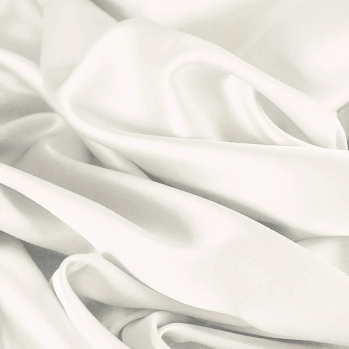 Ecru cotton satin fabric reference for the custom gown