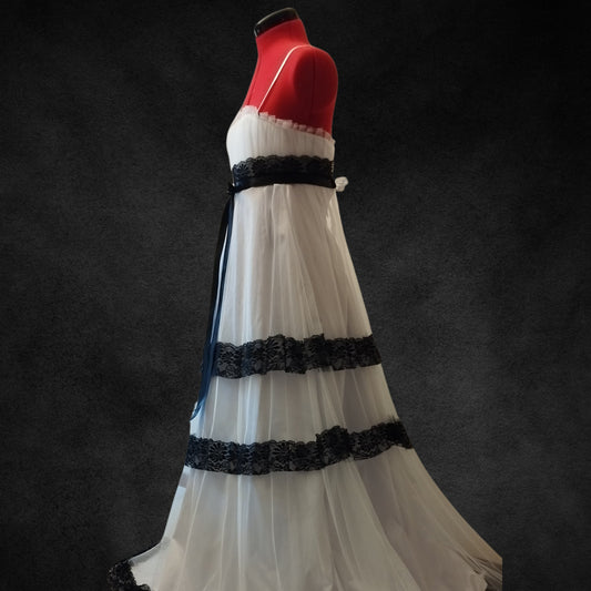Gothic Victorian Dress – Boned Corset and Tulle