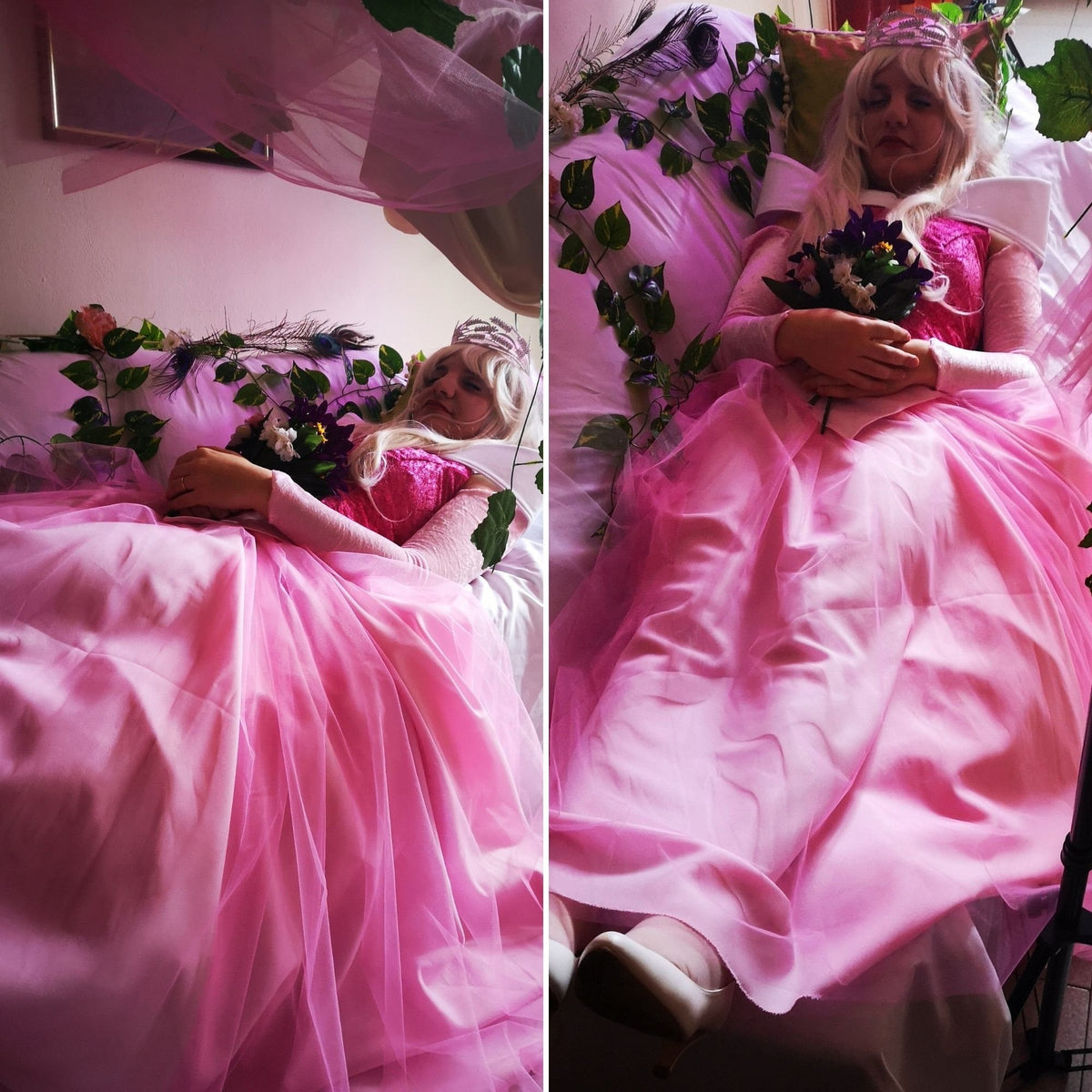 Rose Fairytale Princess Costume – Crown Option – DressCon product image 1