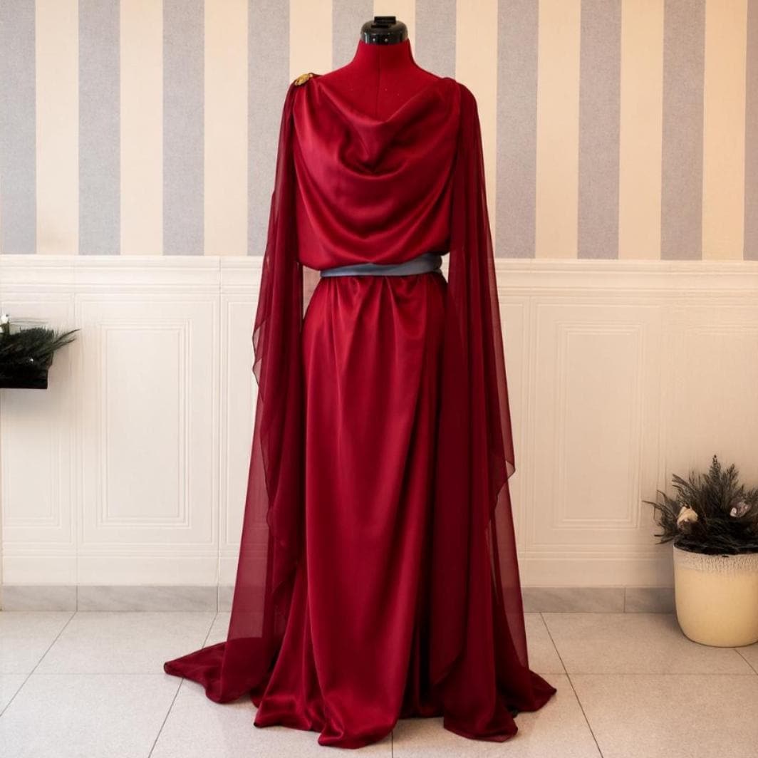 Ancient Greek Theatre Peplos Costume – Goddess Stage Dress – DressCon product image 1
