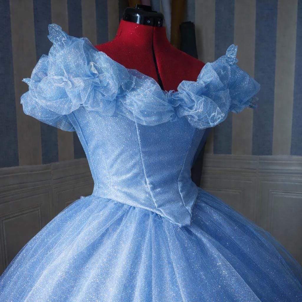 Princess Ball Gown – Glitter Tulle and Boned Corset