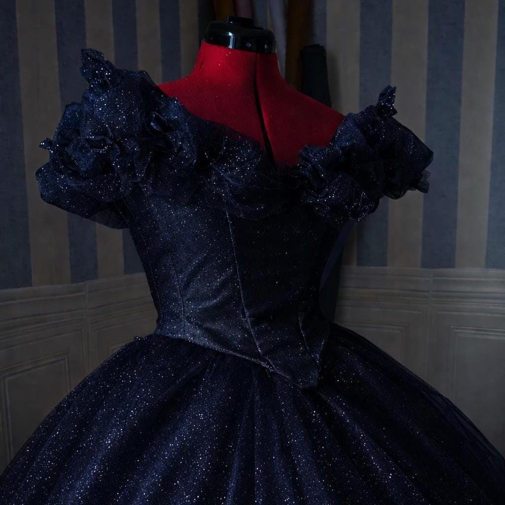 Princess Ball Gown – Glitter Tulle and Boned Corset