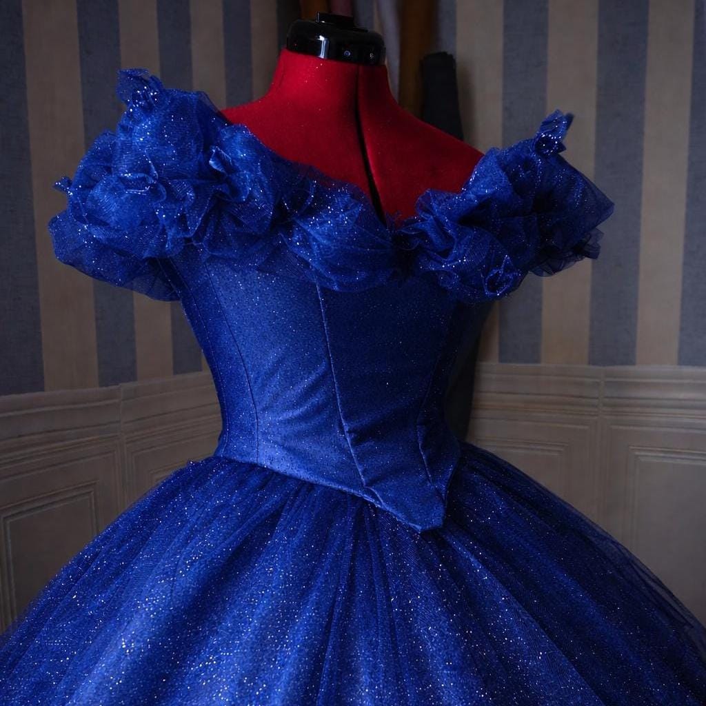 Princess Ball Gown – Glitter Tulle and Boned Corset