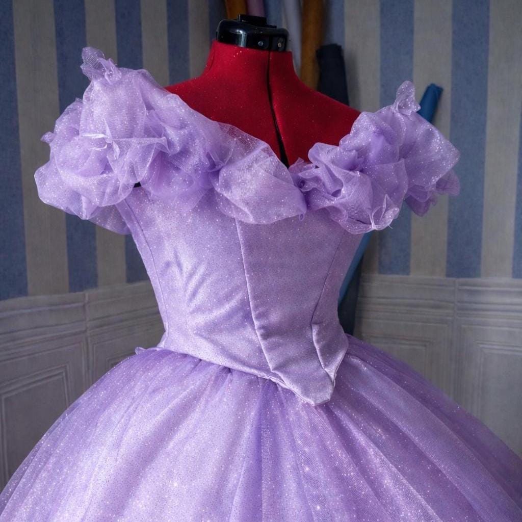 Princess Ball Gown – Glitter Tulle and Boned Corset