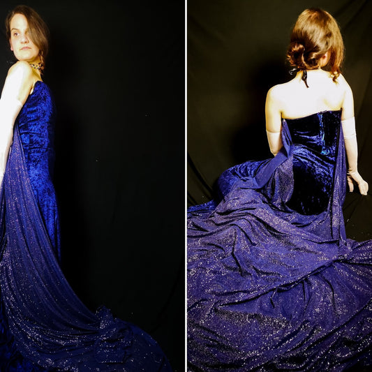 Royal Opera Ball Gown – Velvet and Boned Corset