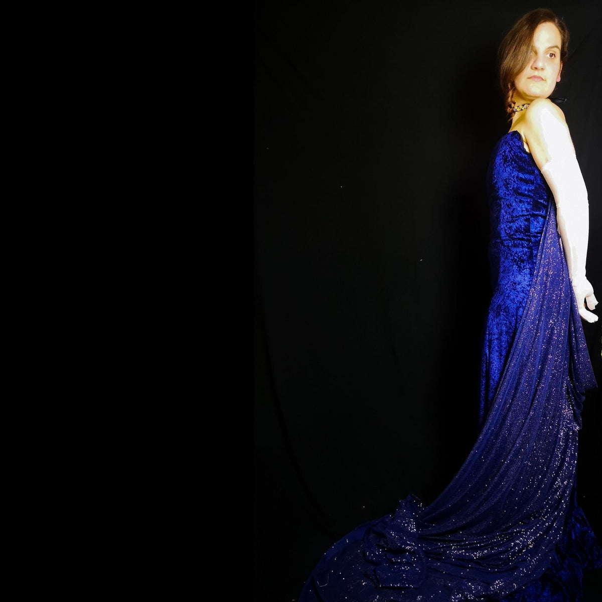Royal Opera Ball Gown – Velvet and Boned Corset