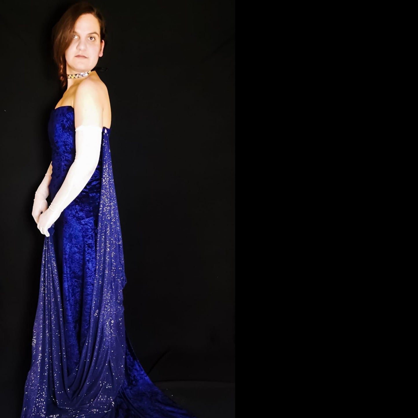 Royal Opera Ball Gown – Velvet and Boned Corset